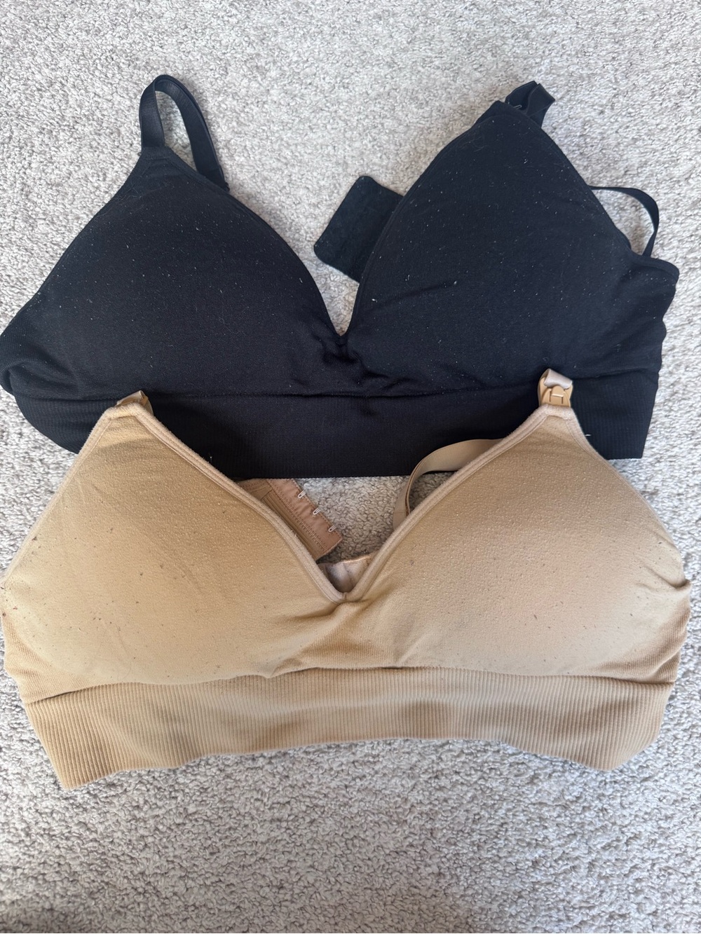 BLANQI Nursing Bras - Black & Beige
